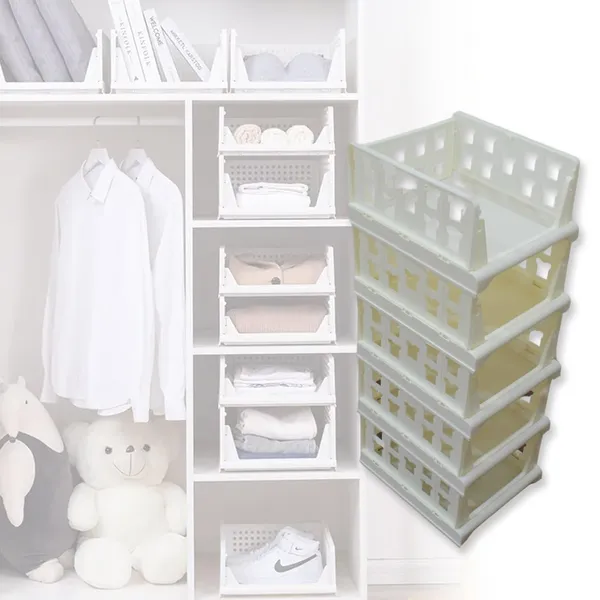 4-Tier_Stackable_Plastic_Storage_Organizer_Rack_with_Open_Front_Design