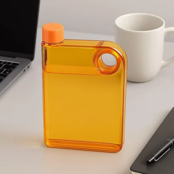 Flat_Transparent_Water_Bottle_with_Circular_Handle_-_A5_Notebook_Style_(420ml)