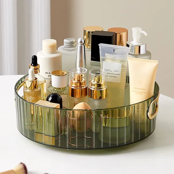 Light_Luxury_Green_Glass_Round_Tray_with_Gold_Handles_-_22cm_Organizer