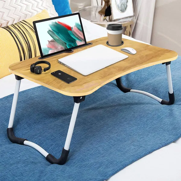 Portable_Foldable_Laptop_Table_with_Cup_and_Tablet_Holder_-_Wooden_Texture_Design
