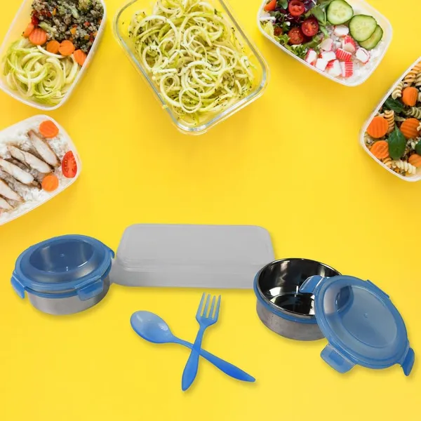Insulated_Lunch_Box_Set_with_Stainless_Steel_Containers,_Spoon_and_Fork_-_Blue
