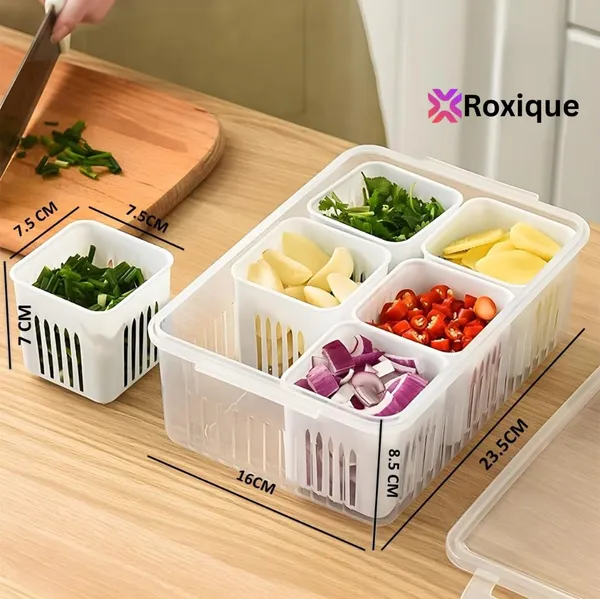 Roxique_6-Compartment_Refrigerator_Food_Storage_Container_with_Transparent_Lid