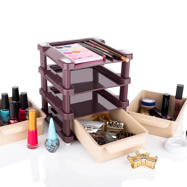 3-Tier_Compact_Desk_Organizer_with_Drawers_-_Grey_&_White