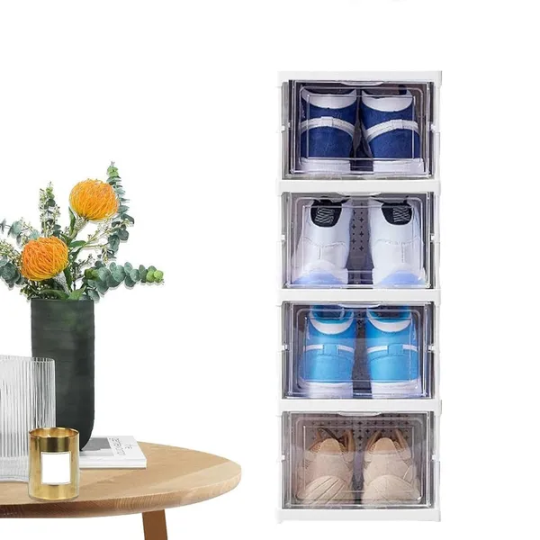 4-Tier_Foldable_Clear_Plastic_Shoe_Storage_Box_with_Transparent_Drawers