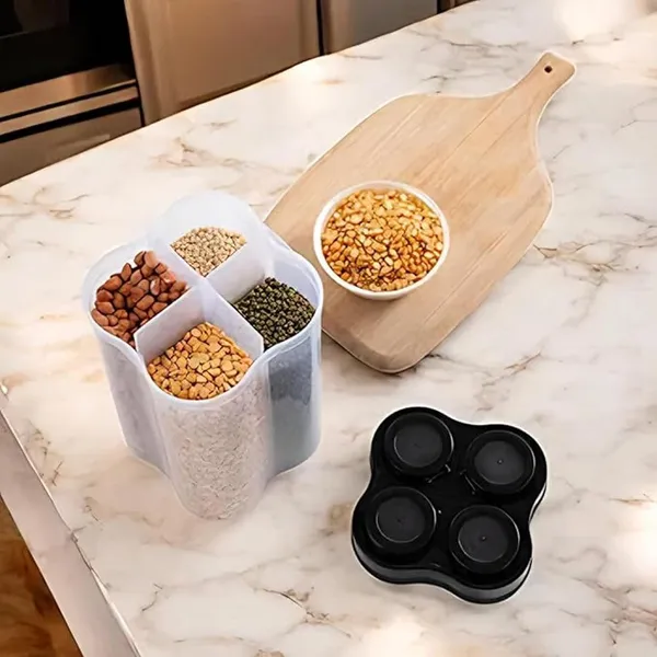 4-in-1_Rotating_Multi-Compartment_Dry_Food_Storage_Container_Dispenser