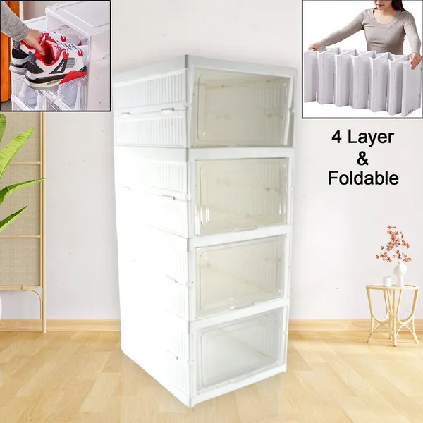 4-Tier_Foldable_Clear_Plastic_Shoe_Storage_Box_with_Transparent_Drawers