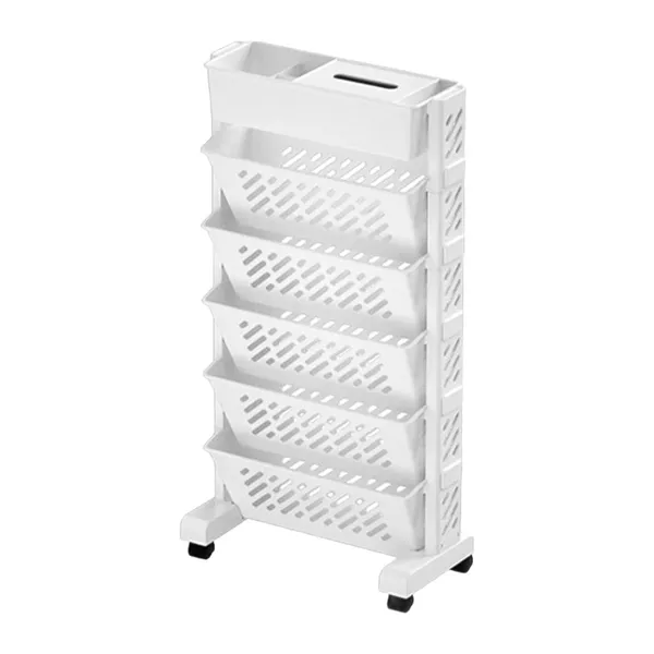 5-Layer_Slim_Rolling_Storage_Organizer_Cart_with_Wheels_-_White