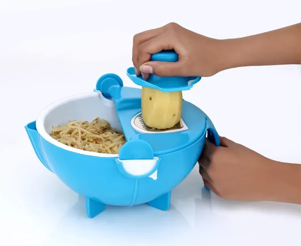 9-in-1_Multifunctional_Vegetable_Slicer_and_Shredder_with_Drain_Basket