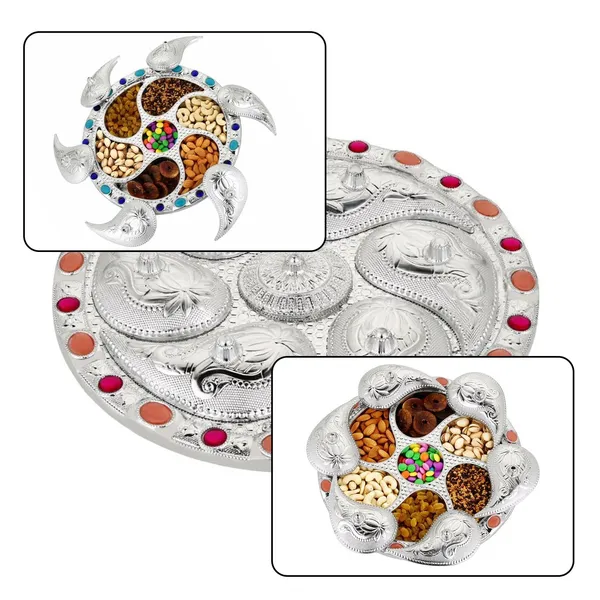 Silver-Plated_Turtle_Dry_Fruit_and_Snack_Serving_Tray_with_Compartments