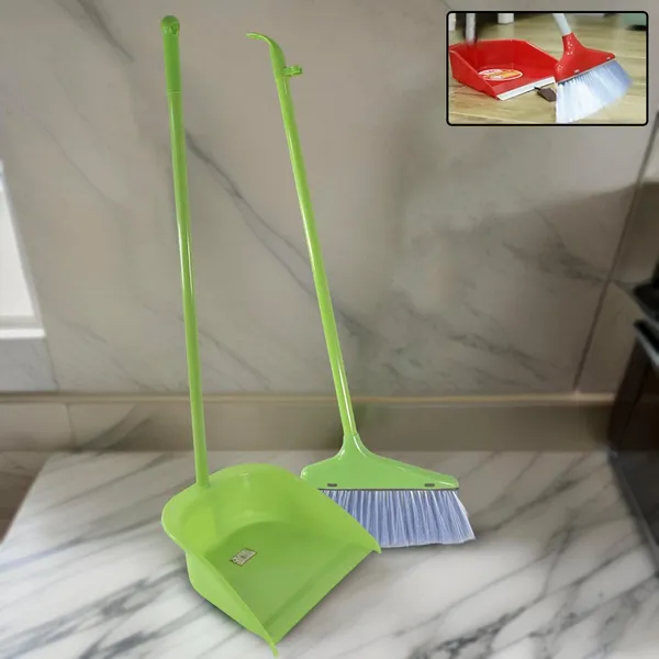 Broom_and_Dustpan_Set_with_Long_Handle_-_Green