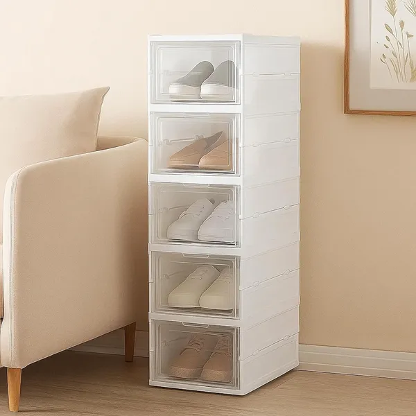 Stackable_Clear_Shoe_Storage_Boxes_-_Collapsible_Drop_Front_Organizer_(Set_of_Multiple_Units)