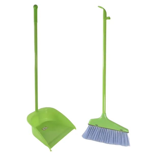 Broom_and_Dustpan_Set_with_Long_Handle_-_Green