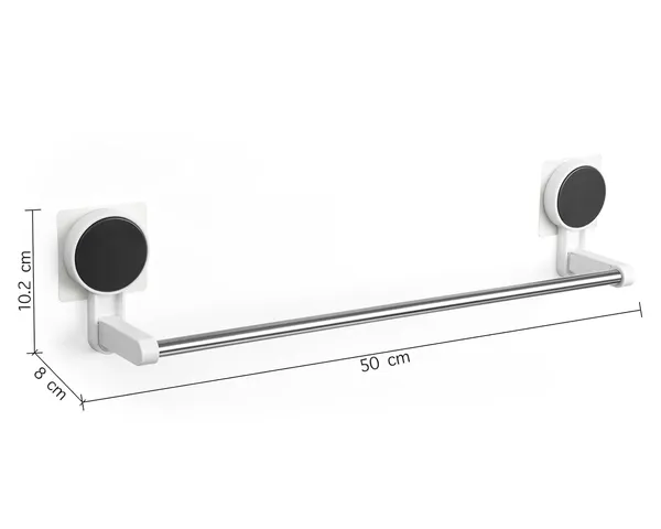 Wall-Mounted_Stainless_Steel_Towel_Bar_with_Circular_Mounts_-_50cm