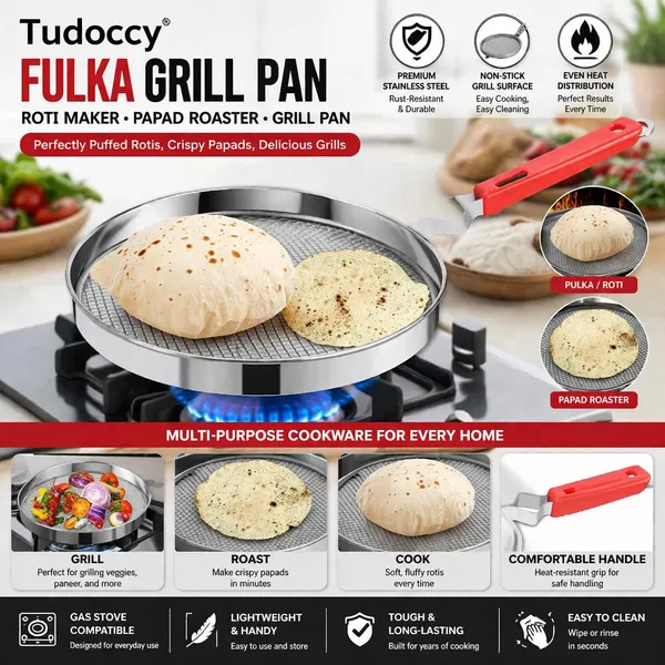 Stainless_Steel_Mesh_Roasting_Pan_for_Roti/Chapati_with_Foldable_Heat-Resistant_Handle_-_Gas_Stove_Compatible