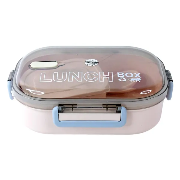 Lunch_Box_with_Transparent_Lid_and_Spoon_Set_-_Pink_&_Grey
