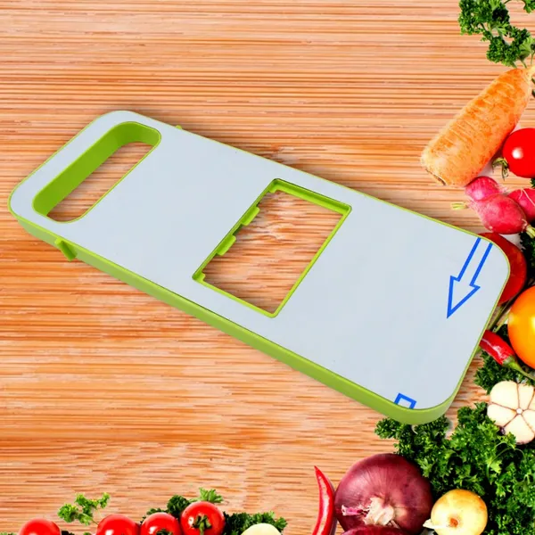 Multi-Functional_Vegetable_Slicer_and_Grater_with_Container_-_3-in-1_Kitchen_Tool_Set_(Green_&_White)