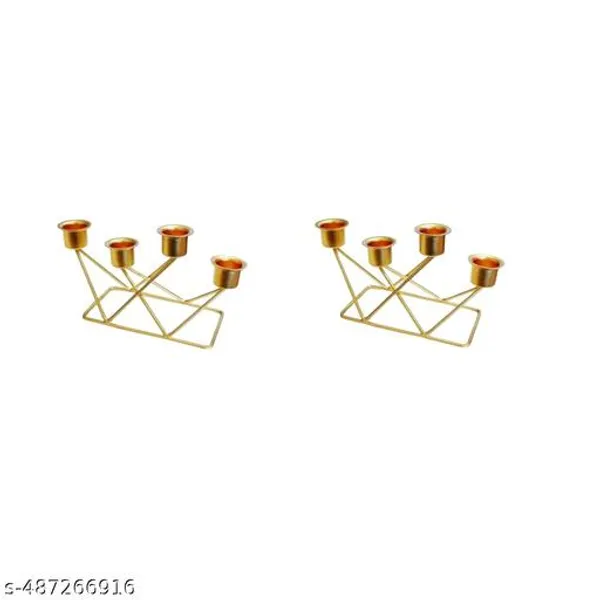 Gold_Metal_4_Tealight_Designer_Gold_Stands_Candle_Holder_(Pack_Of_2)