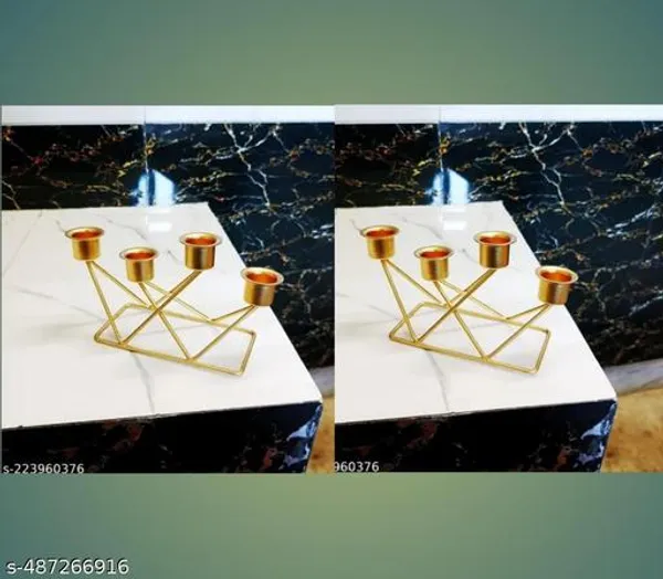 Gold_Metal_4_Tealight_Designer_Gold_Stands_Candle_Holder_(Pack_Of_2)