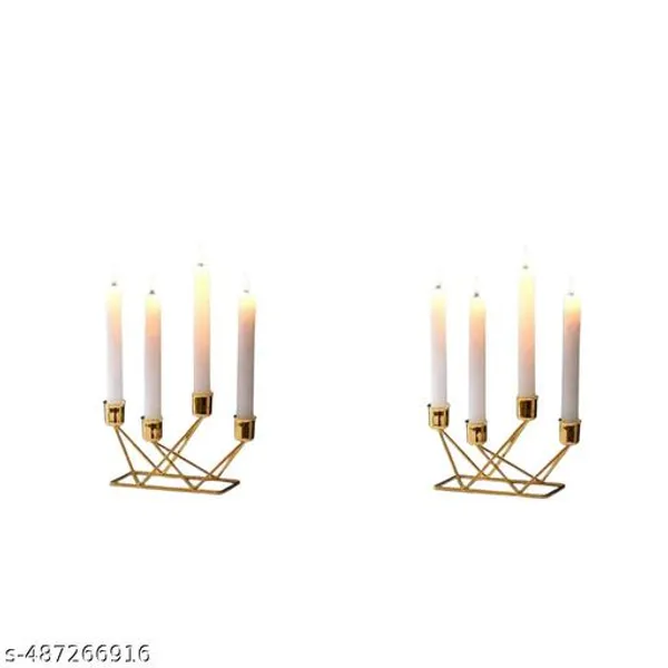 Gold_Metal_4_Tealight_Designer_Gold_Stands_Candle_Holder_(Pack_Of_2)