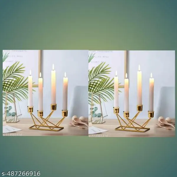 Gold_Metal_4_Tealight_Designer_Gold_Stands_Candle_Holder_(Pack_Of_2)