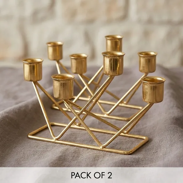 Gold_Metal_4_Tealight_Designer_Gold_Stands_Candle_Holder_(Pack_Of_2)