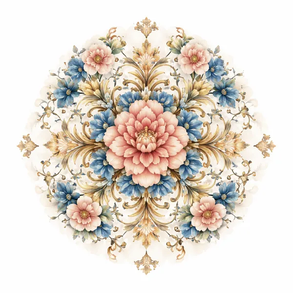 Serving_Tray,_Flower_Design,_Coffee_&_Tea_Serving_(Set_of_2)