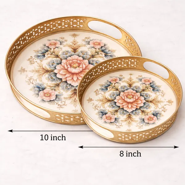 Serving_Tray,_Flower_Design,_Coffee_&_Tea_Serving_(Set_of_2)