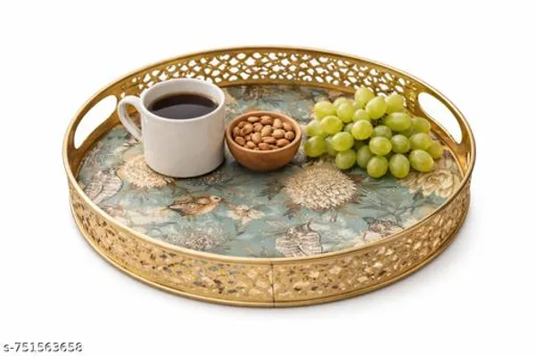 Multicolor_Metal_Bird_Design_Coffee_Tea_Serving_Tray