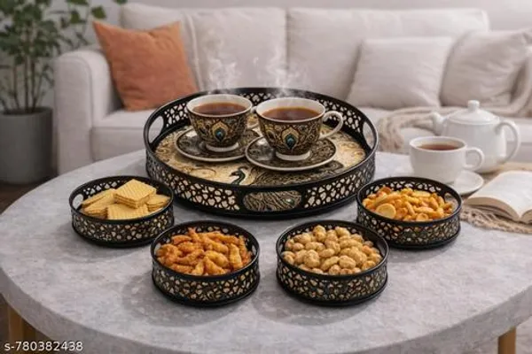 Multicolor_Metal_Artistic_Tea_Themed_Design_Coffee_Tea_Serving_Tray_(Pack_Of_5)