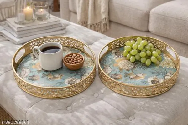 Multicolor_Metal_Bird_Design_Coffee_Tea_Serving_Tray_(Pack_Of_2)