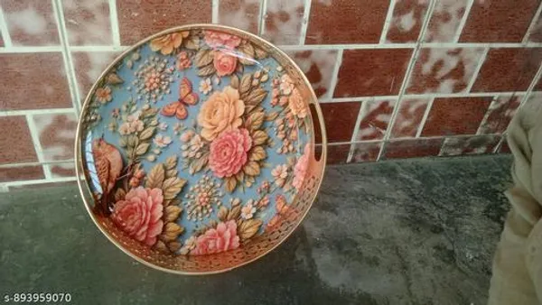 Multicolor_Metal_3D_Bird_Design_Coffee_Tea_Serving_Tray