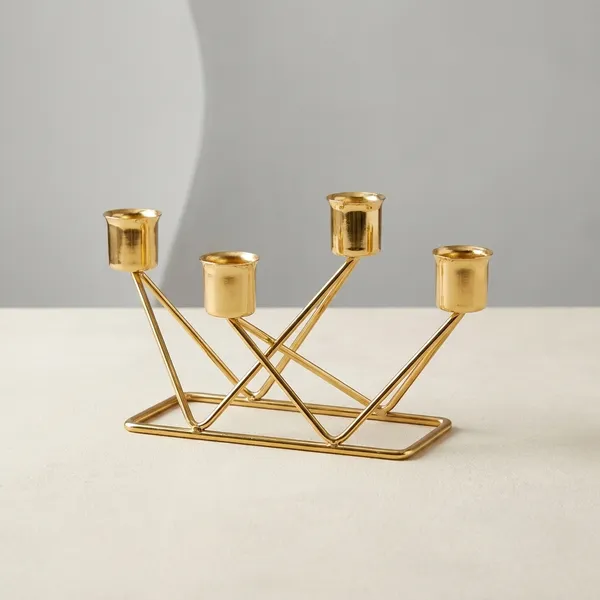Gold_Metal_4_Tealight_Designer_Gold_Stands_Candle_Holder_(Pack_Of_2)