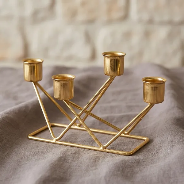 Gold_Metal_4_Tealight_Designer_Gold_Stands_Candle_Holder_(Pack_Of_2)