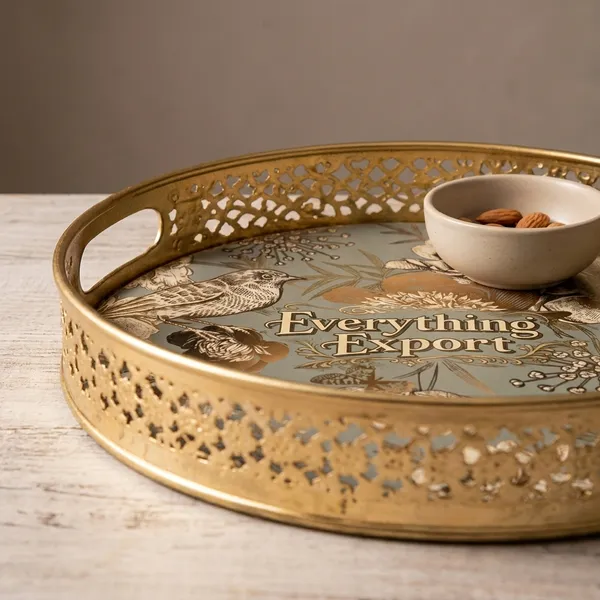 Multicolor_Metal_Bird_Design_Coffee_Tea_Serving_Tray