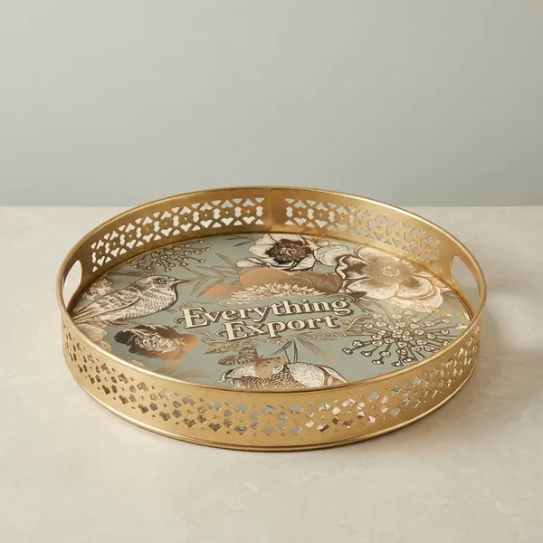 Multicolor_Metal_Bird_Design_Coffee_Tea_Serving_Tray