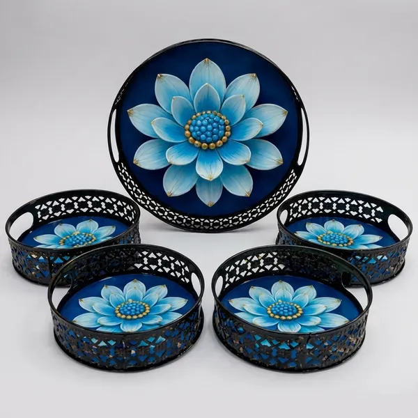 Blue_Metal_Artistic_Tea_Themed_Design_Coffee_Tea_Serving_Tray_(Pack_Of_5)