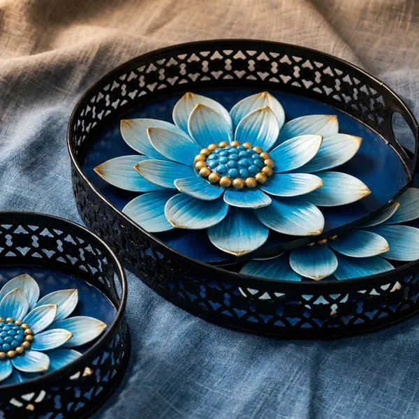 Blue_Metal_Artistic_Tea_Themed_Design_Coffee_Tea_Serving_Tray_(Pack_Of_5)
