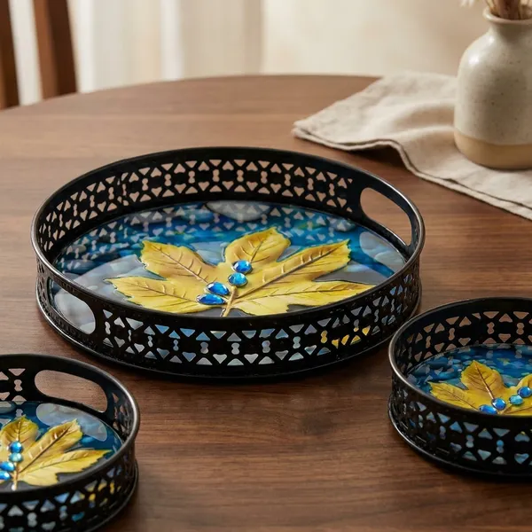Multicolor_Metal_Artistic_Tea_Themed_Design_Coffee_Tea_Serving_Tray_(Pack_Of_5)
