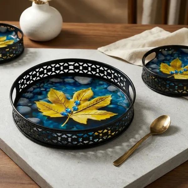 Multicolor_Metal_Artistic_Tea_Themed_Design_Coffee_Tea_Serving_Tray_(Pack_Of_5)