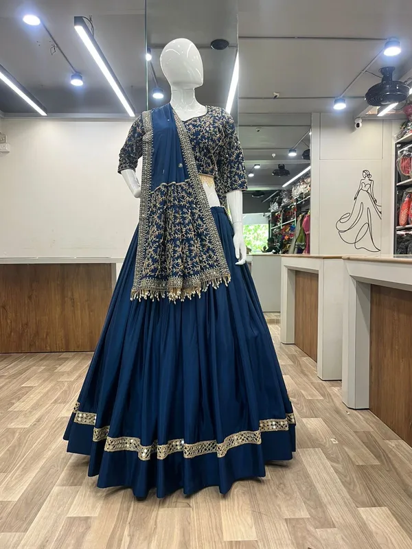 Blue_Roman_Silk_Embroidered_Stitched_Lehenga_Choli_Set_For_Women