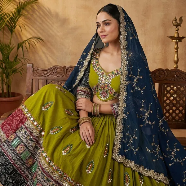 Green_Roman_Silk_Embroidered_Stitched_Lehenga_Choli_Set_For_Women
