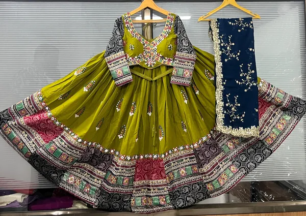 Green_Roman_Silk_Embroidered_Stitched_Lehenga_Choli_Set_For_Women