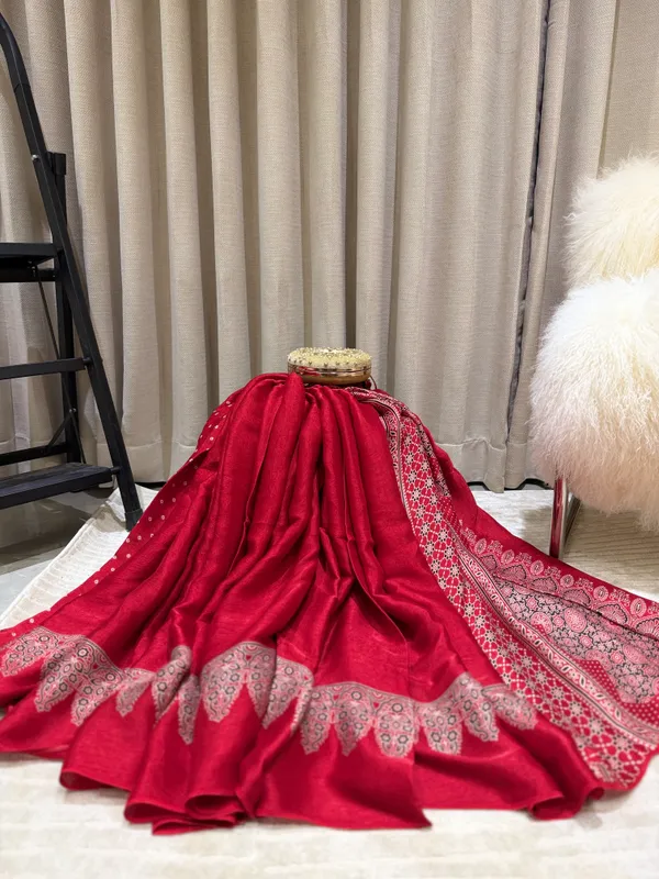 Red_Premium_Gajji_Silk_Saree_For_Women