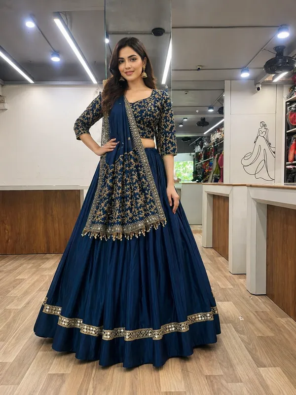 Blue_Roman_Silk_Embroidered_Stitched_Lehenga_Choli_Set_For_Women