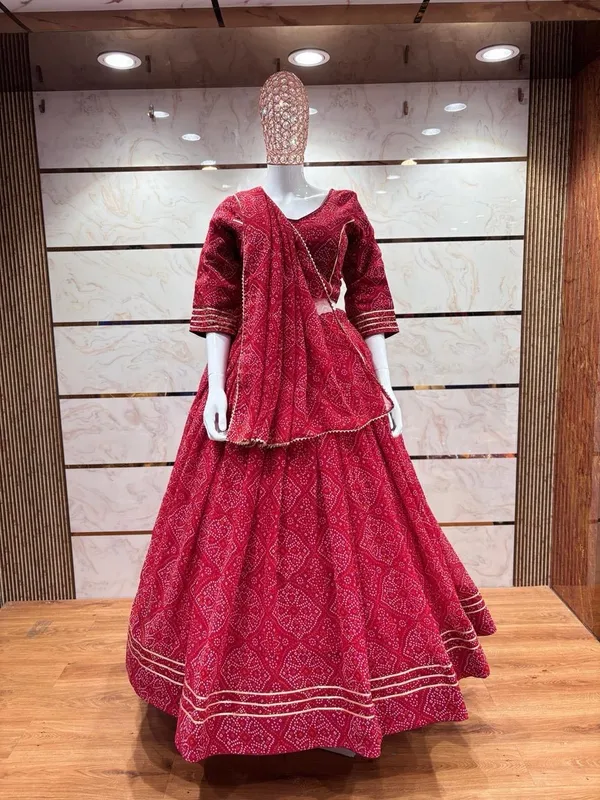 Maroon_Premium_Cotton_Lehenga_Choli_Set_For_Women