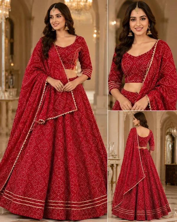 Maroon_Premium_Cotton_Lehenga_Choli_Set_For_Women