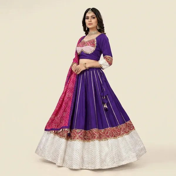 Multicolor_Pure_Woven_Silk_Embroidered_Stitched_Lehenga_Choli_Set_For_Women