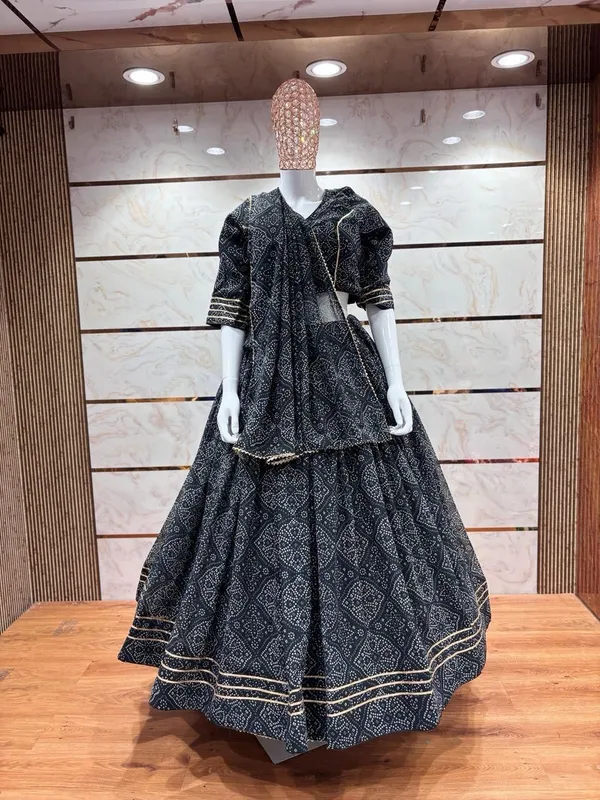 Black_Premium_Cotton_Lehenga_Choli_Set_For_Women