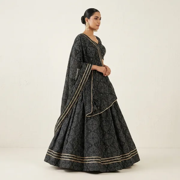 Black_Premium_Cotton_Lehenga_Choli_Set_For_Women