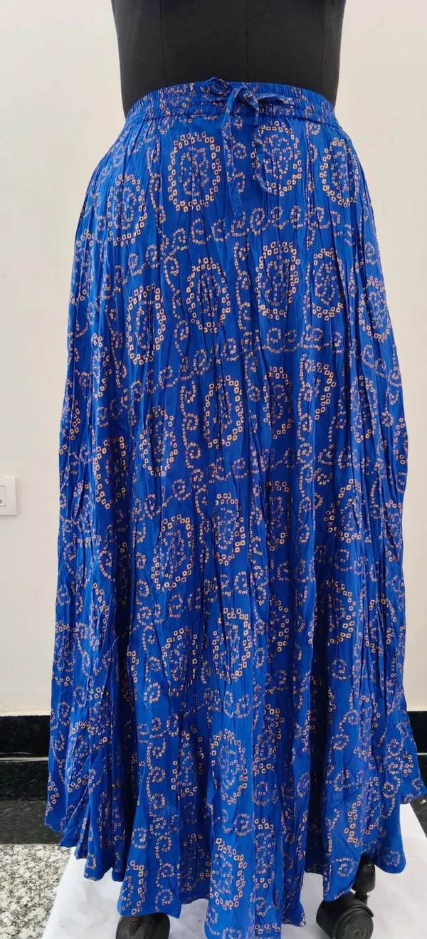 Royal_Blue_Fine_Viscose_Premium_Skirt_For_Women